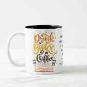 Buch Lover, Reader, Geschenk für Booknerd Zweifarbige Tasse (Links)