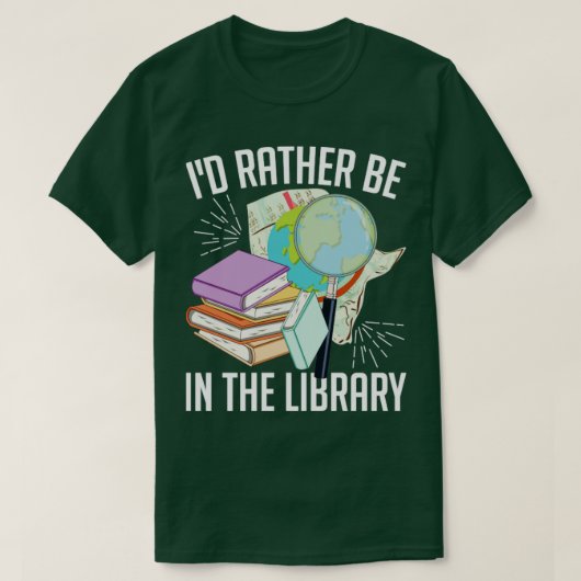 Buch Lover Reading Library Reader Funny Librarian T-Shirt (Design vorne)