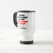 Buch Lover Speech Pathologe Reisebecher (Vorderseite Links)