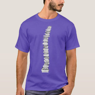 Buch Lover Spine Backbone Buchwurm Leseliebhaber  T-Shirt