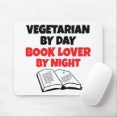 Buch Lover Vegetarian Mousepad (Mit Mouse)