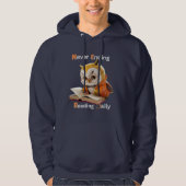 Buch Lover Wise Owl Hoodie (Vorderseite)