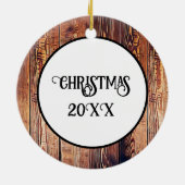 Buch Lover's Christmas Keramik Ornament (Hinten)
