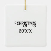 Buch Lover's Christmas Keramikornament (Rückseite)