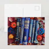 Buch Lover's Halloween Postkarte (Vorne/Hinten)