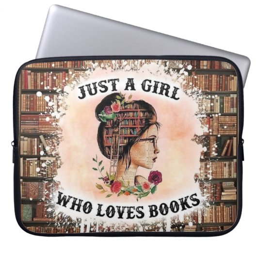 Buch Lover's Haven Laptopschutzhülle (Vorderseite)