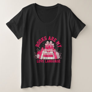 Buch Lover's Passion Große Größe T-Shirt