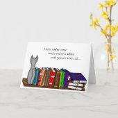 Buch Lover's Spaß | Gentle Hugs Karte (Gelbe Blume)