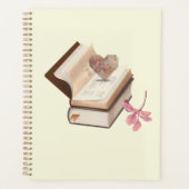 Buch mit Kartenliebhaber und Blume Planer (Vorderseite)