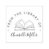 Buch Moderne Hand aus Bibliothek Permastempel (Design)