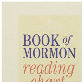 Buch Mormonlesediagrammgewebe Stoff (Nahaufnahme)