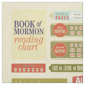 Buch Mormonlesediagrammgewebe Stoff (Muster)