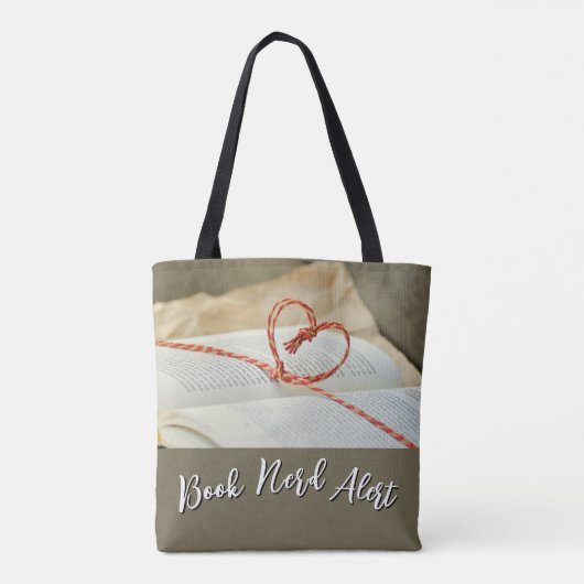 Buch-Nerd-Alarm-Tasche Tasche (Rückseite)