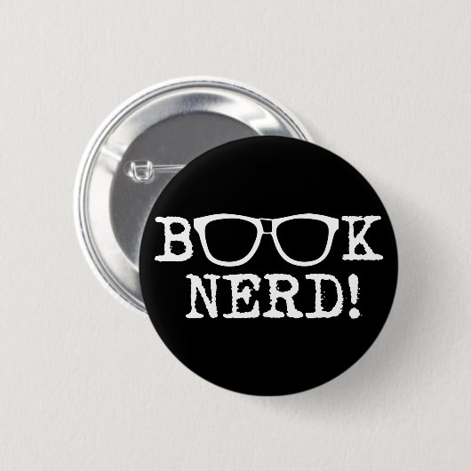Buch-Nerd Button (Vorne & Hinten)