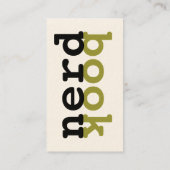 Buch-Nerd-Geschäfts-Karte Visitenkarte (Rückseite)