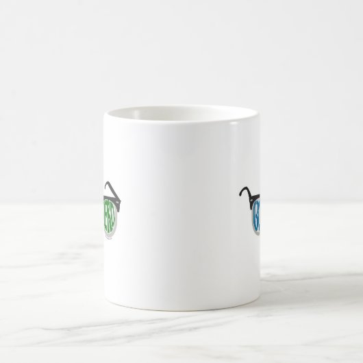 Buch-Nerd-Gläser Kaffeetasse (Mittel)