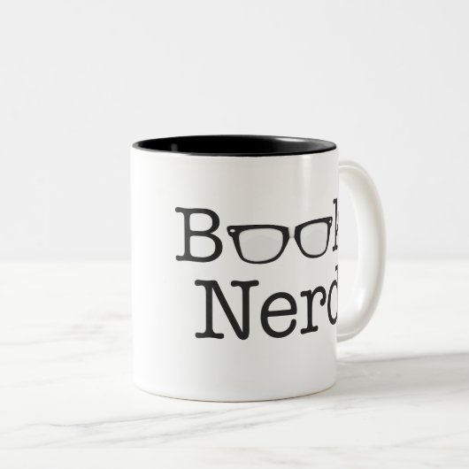 Buch-Nerd-lustiger Schauspiel-Text Zweifarbige Tasse (VorderseiteRechts)
