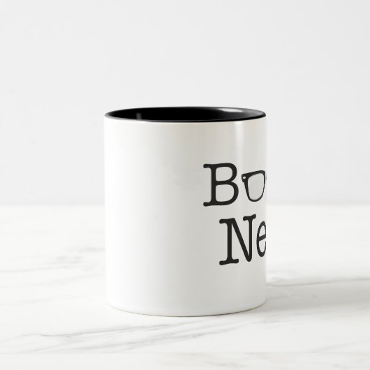 Buch-Nerd-lustiger Schauspiel-Text Zweifarbige Tasse (Mittel)