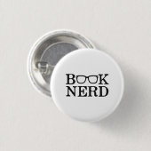 Buch-Nerd-Nerdy Gläser Button (Vorne & Hinten)