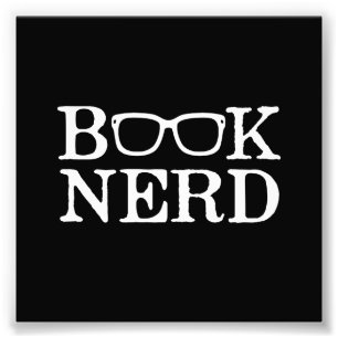 Buch-Nerd-Nerdy Gläser Fotodruck