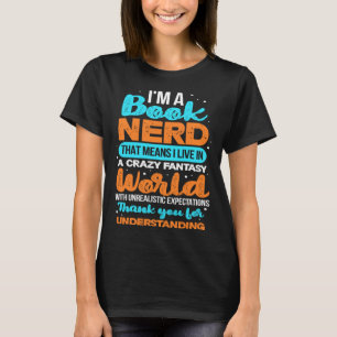 Buch Nerd Reading Reader Bookworm Bibliothek T-Shirt