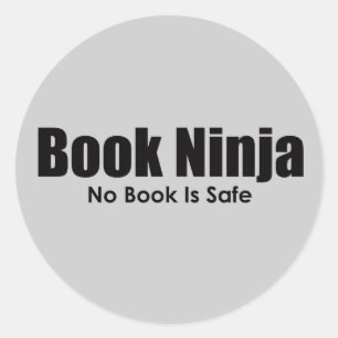 Buch Ninja Aufkleber