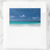 Buch "Ocean Breeze" Rechteckiger Aufkleber (Tasche)