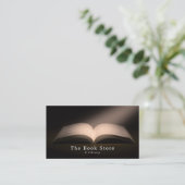 Buch öffnen, Buchladen Visitenkarte (Stehend Vorderseite)