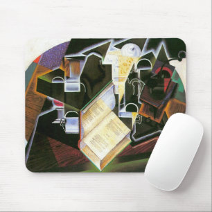 Buch, Pfeife und Brille, Juan Gris, Vintage Kubism Mousepad