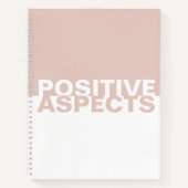 Buch Positive Aspects Two-Tone Notebook (Vorderseite)