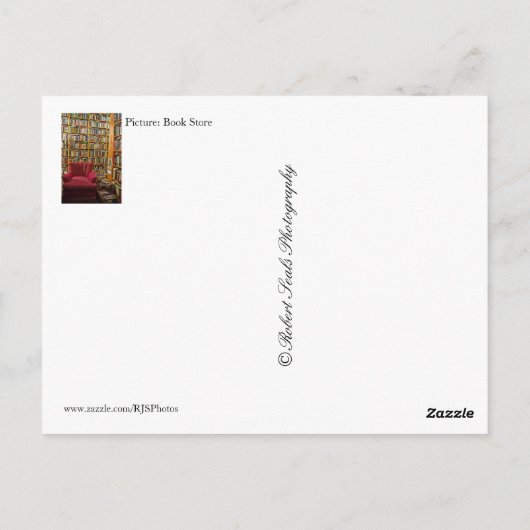 Buch Postkarte (Rückseite)