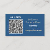 Buch-Promotion Indie-Autor QR-Code Visitenkarte (Rückseite)