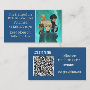 Buch-Promotion Indie-Autor QR-Code Visitenkarte