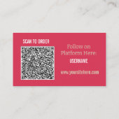 Buch-Promotion Indie-Autor QR-Code Visitenkarte (Rückseite)