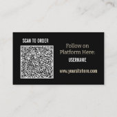 Buch-Promotion Indie-Autor QR-Code Visitenkarte (Rückseite)