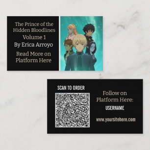 Buch-Promotion Indie-Autor QR-Code Visitenkarte