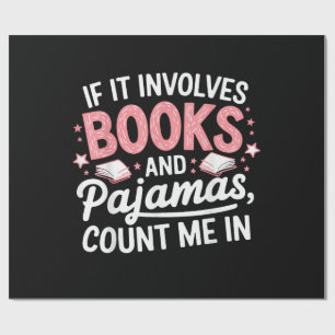Buch & Pyjama Humorvoller Bücherliebhaber Lustiges Geschenkpapier