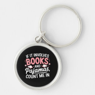 Buch & Pyjama Humorvoller Buchliebhaber Lustiges L Schlüsselanhänger