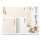 Buch Reading Fox Notizblock (Vorderseite)