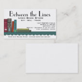 Buch-Regal-Visitenkarte Visitenkarte (Vorne/Hinten)