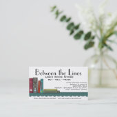 Buch-Regal-Visitenkarte Visitenkarte (Stehend Vorderseite)