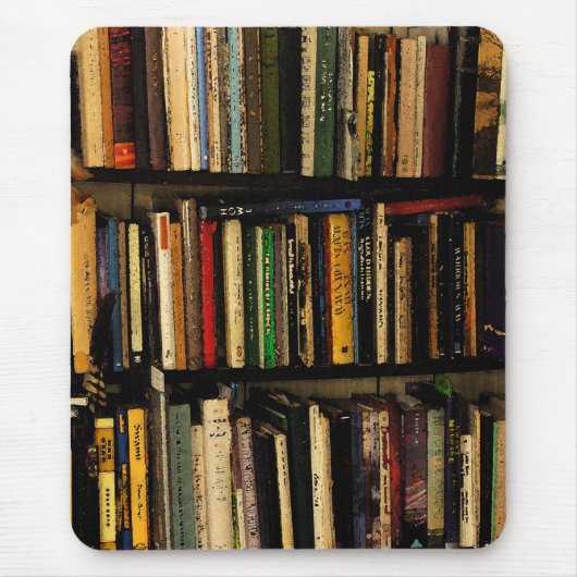 Buch-Regale Mousepad (Vorne)