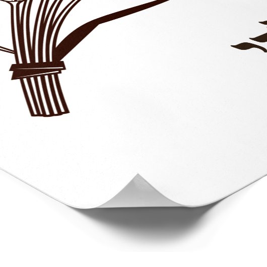 Buch Ruth Hebrew Zitat - Für Shavuot Poster (Ecke)