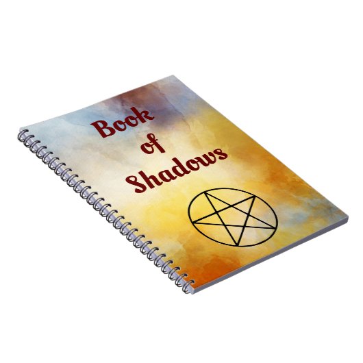 Buch Schatten Aquarellbild Pentagramm (Rechte Seite)