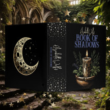 Buch Schatten Binder Dark Black Cosmic Candle