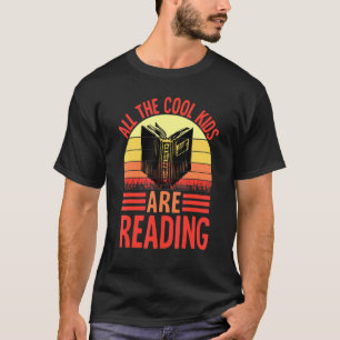 Buch-Schul-T-Shirts, die alle coolen Kinder lesen T-Shirt