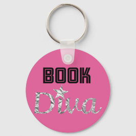 Buch Silver Diva Schlüsselanhänger (pink)