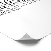 Buch Song of Solomon (vollständiger Text von KJV) Poster (Ecke)