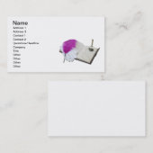 Buch-Stift-Handschuh-Uhr Visitenkarte (Vorne/Hinten)