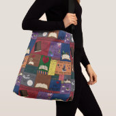 Buch-Süchtig-Collage Tragetaschen Mit Langen Trägern (Von Nahem)